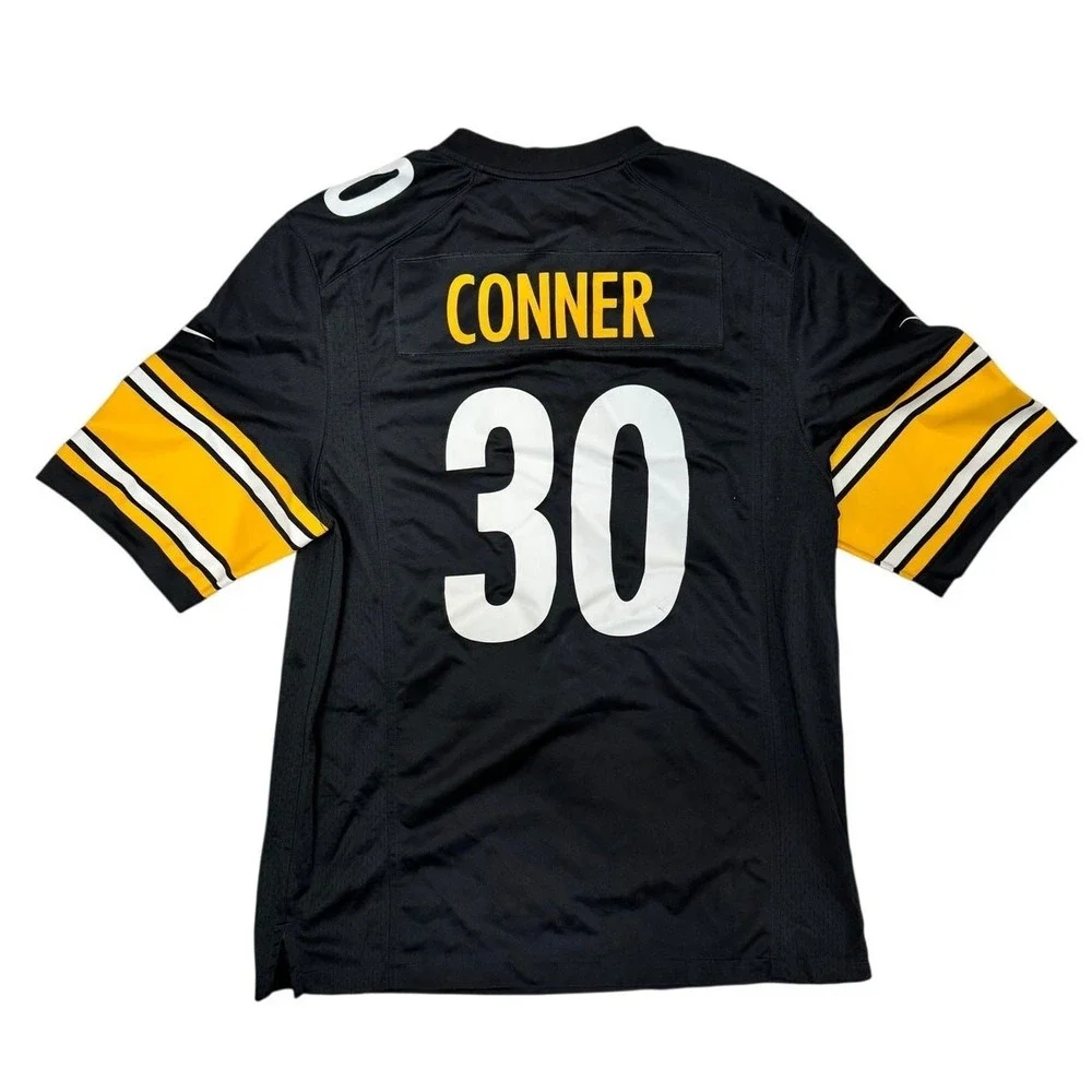 Nike Pittsburgh Steelers James Conner 30 NFL Jersey Mens Large Black On Field